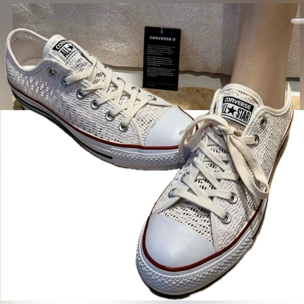 CONVERSE ALL ⭐️STAR CROCHET LOW TOP SNEAKERS
